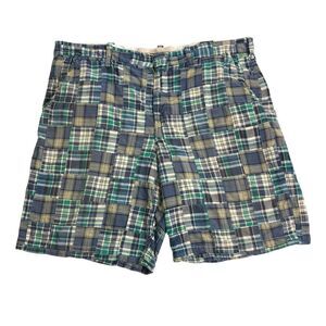 Y2K Old Navy Shorts Mens 40 Patchwork Madras Plaid Field Tested Regulation Issue